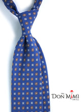 GARFIELD 3 Fold blu Tie in Madder Silk